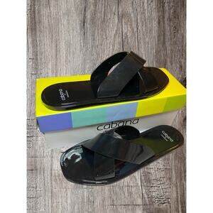 Cabana by Crown and‎ Ivy black sandals